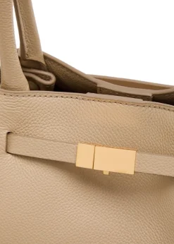 The New York midi grained leather tote