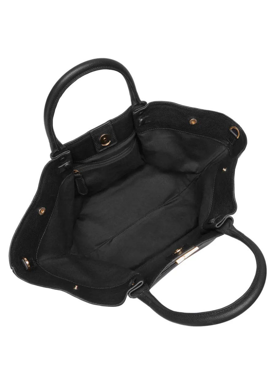 The New York midi grained leather tote