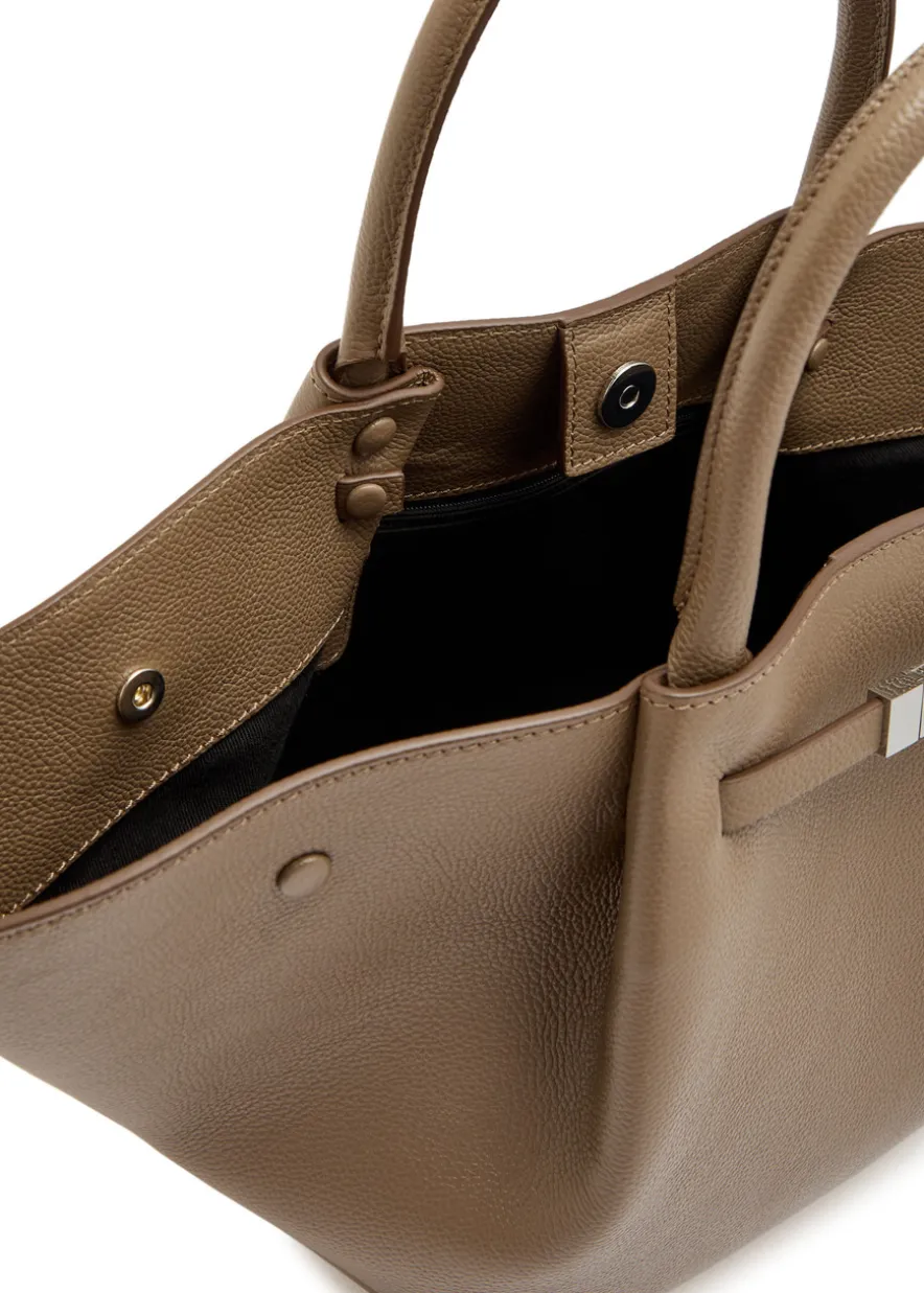 The New York midi grained leather tote