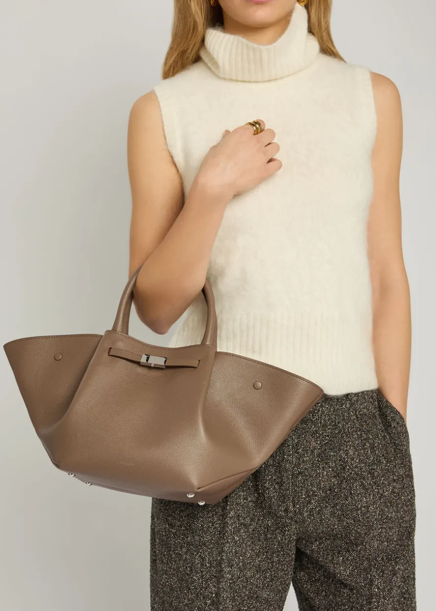 The New York midi grained leather tote