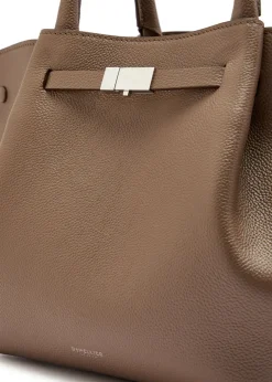 The New York midi grained leather tote