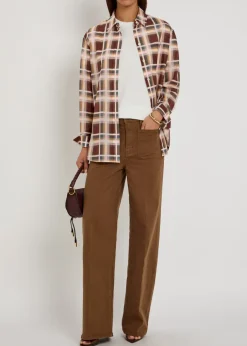 The Plaid Boy cotton and silk-blend shirt