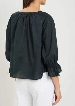 The Poet gathered cotton blouse