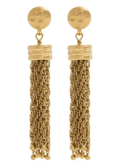 The Pompoms tassel drop earrings