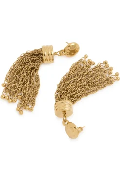 The Pompoms tassel drop earrings