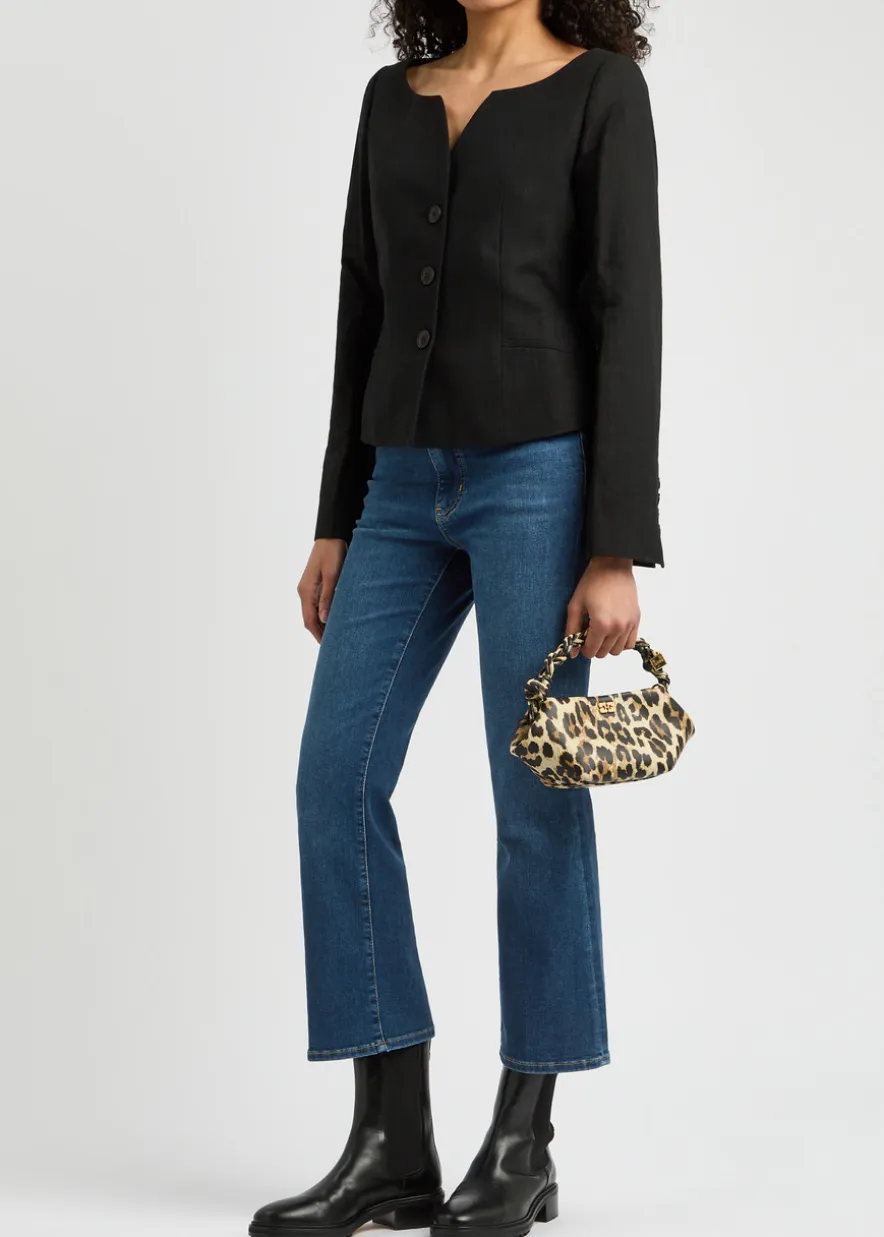 The Reboot Crop boot-leg jeans