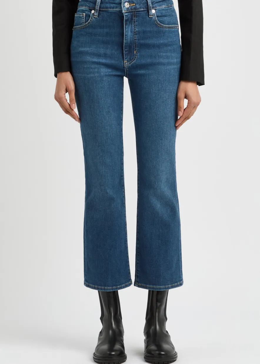 The Reboot Crop boot-leg jeans