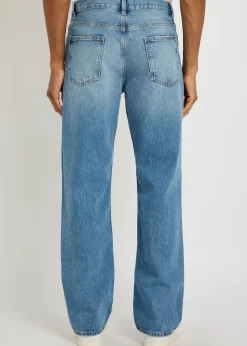 The Relaxed straight-leg jeans