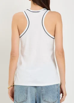 The Ringer pipe-trim cotton tank top