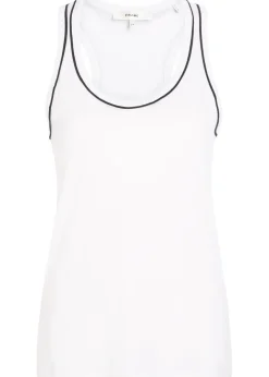 The Ringer pipe-trim cotton tank top