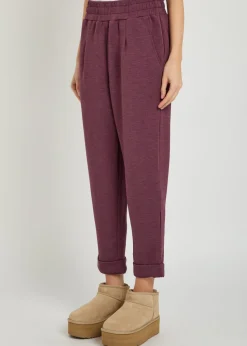 The Rolled Cuff Pant 25in stretch-jersey sweatpants