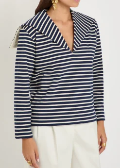 The Seaman striped cotton top