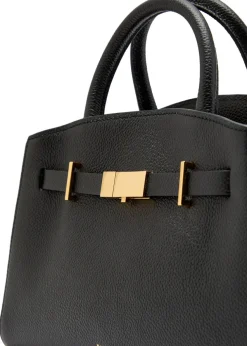 The Small Hudson grained leather top handle bag
