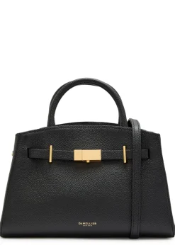 The Small Hudson grained leather top handle bag