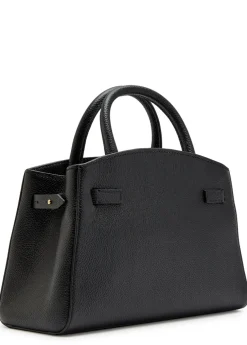 The Small Hudson grained leather top handle bag