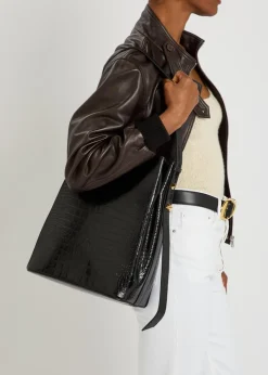 The Somalia crocodile-embossed leather tote