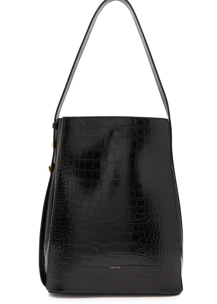 The Somalia crocodile-embossed leather tote