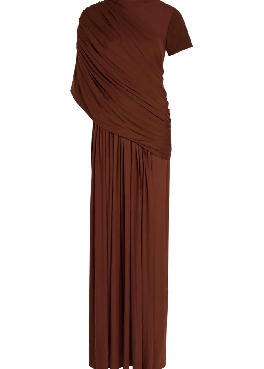 The Sparrow draped stretch-jersey gown