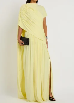 The Sparrow draped stretch-jersey gown