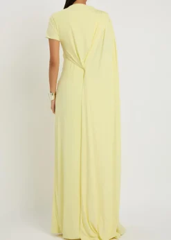 The Sparrow draped stretch-jersey gown