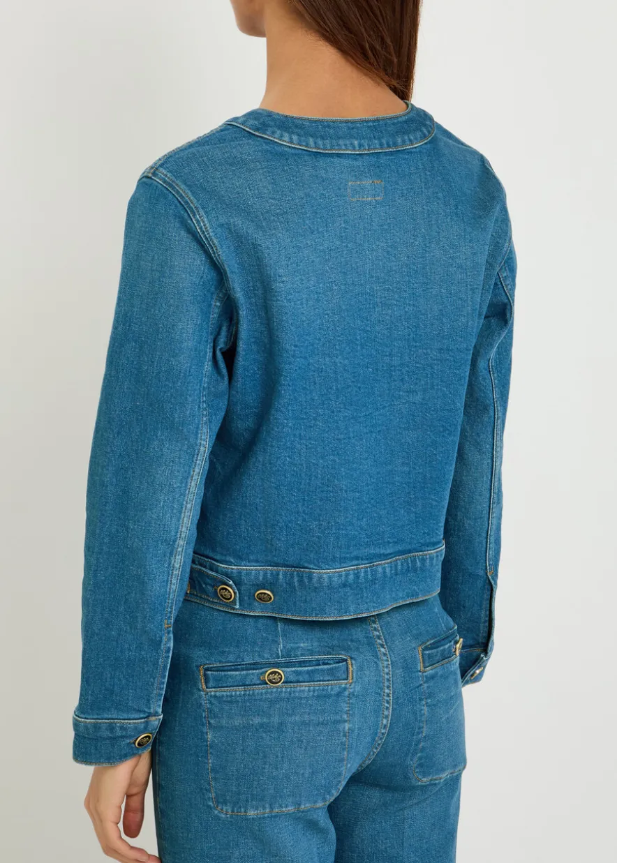 The Stashed Picky stretch-denim jacket