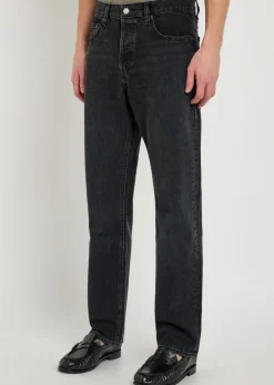 The Straight-leg denim jeans