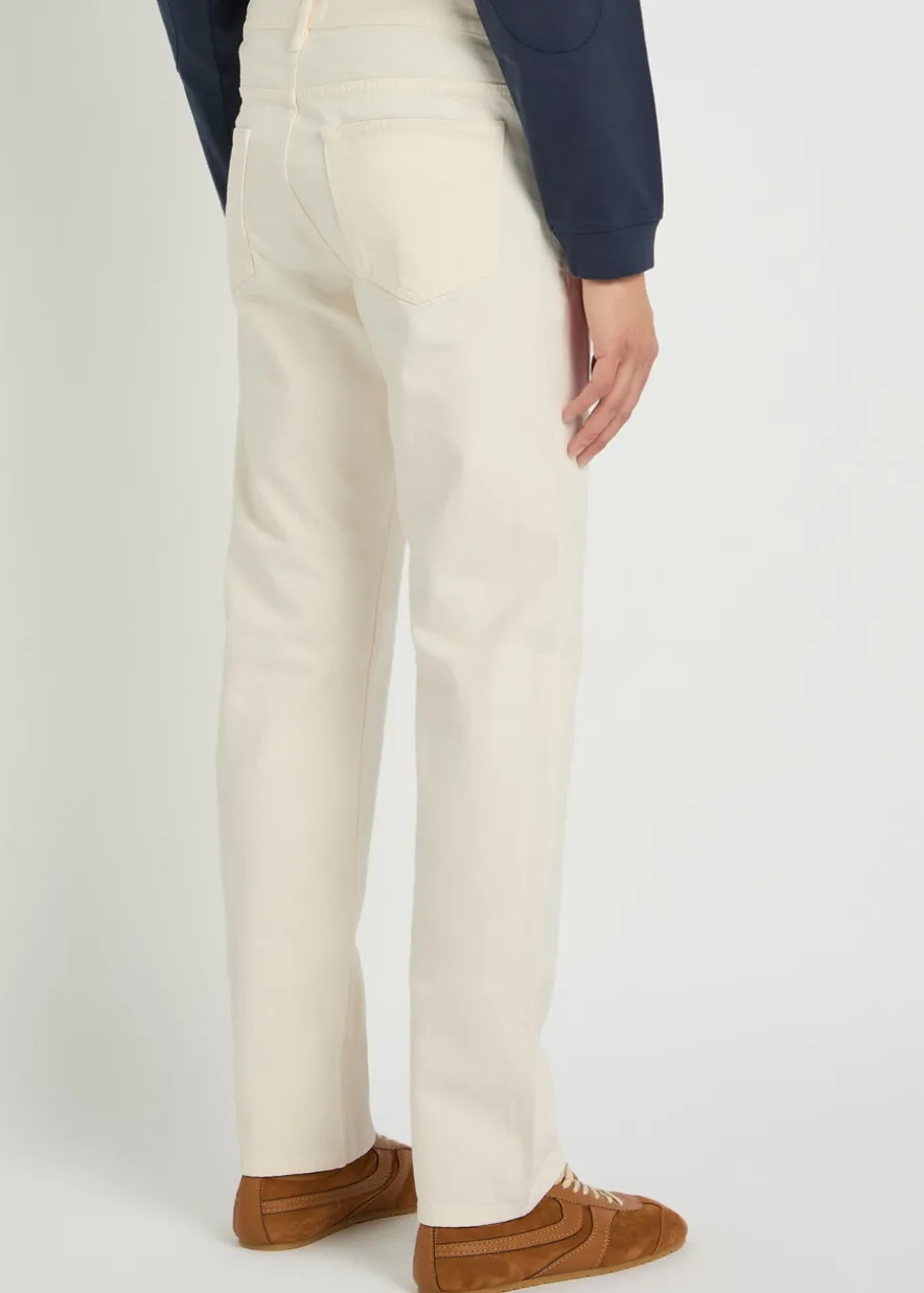 The Straight-leg denim jeans
