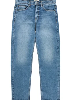 The Straight-leg stretch-denim jeans