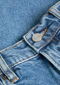 The Straight-leg stretch-denim jeans