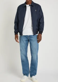 The Straight-leg stretch-denim jeans