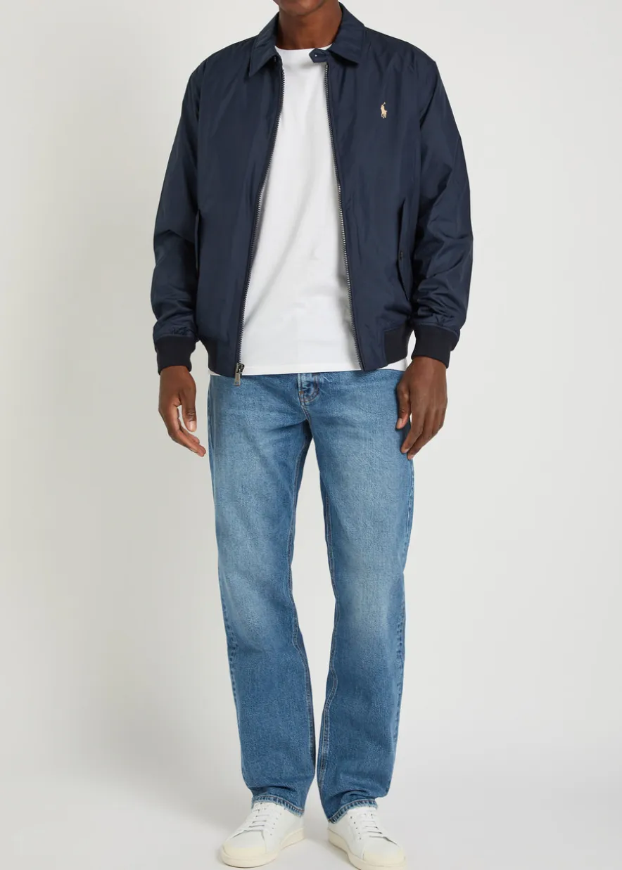 The Straight-leg stretch-denim jeans