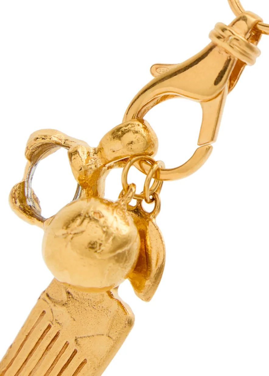 The Vanity Trio 24kt gold-plated pendant