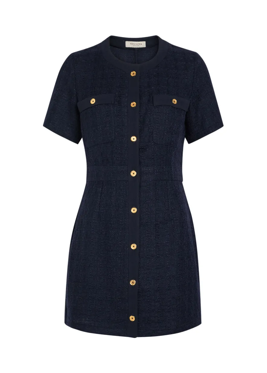 The Vera tailored bouclé mini dress
