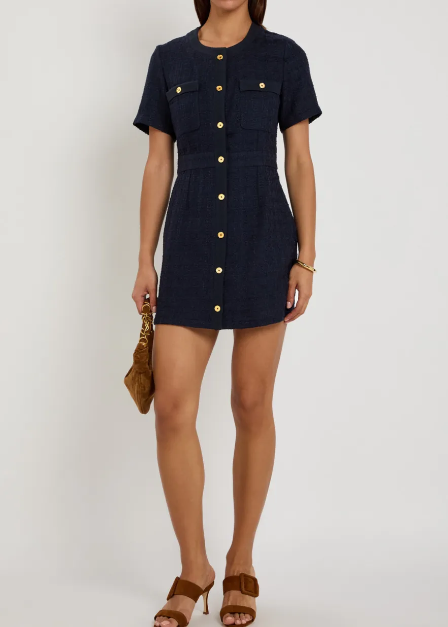 The Vera tailored bouclé mini dress