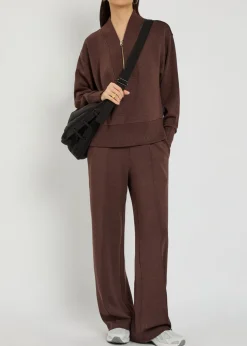 The Wide Leg 30 pintuck jersey sweatpants
