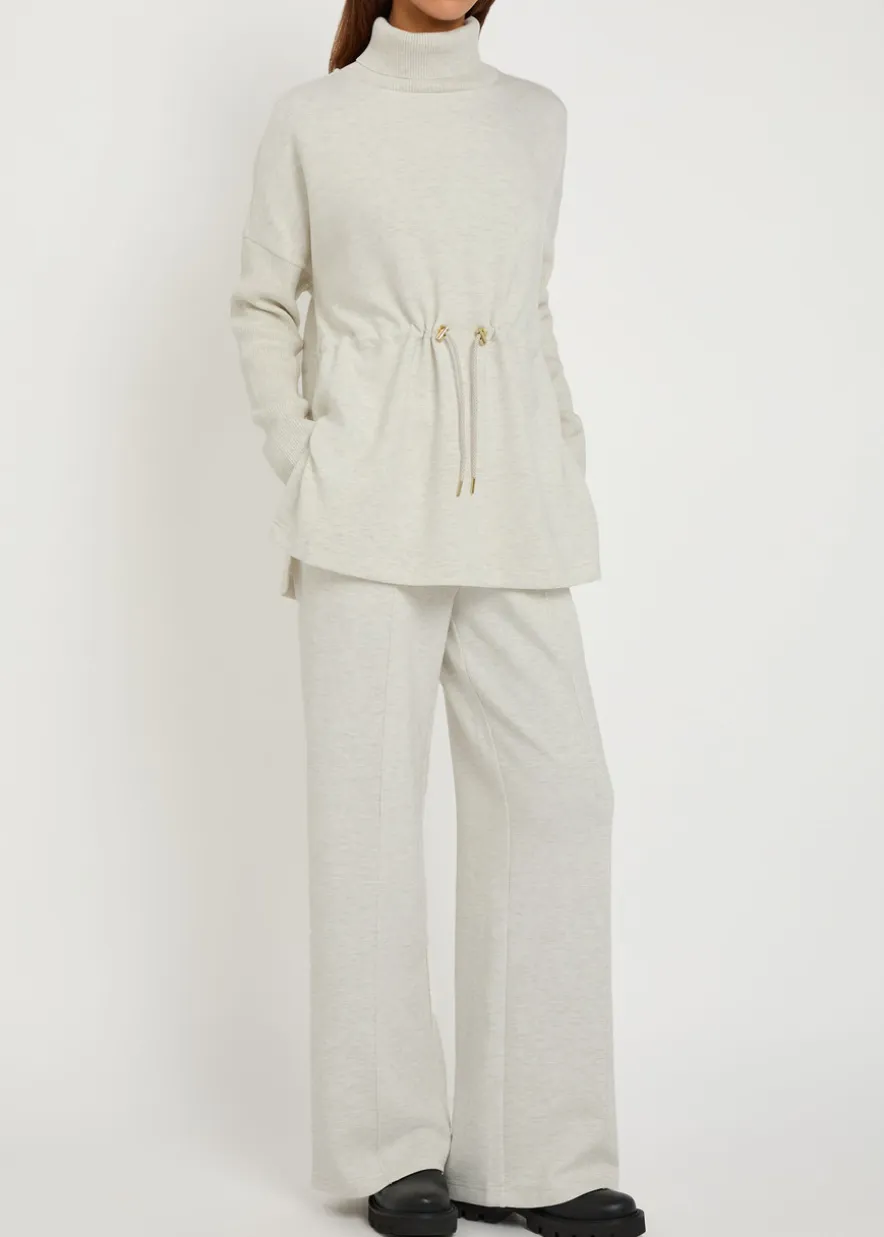 The Wide Leg 30 pintuck jersey sweatpants