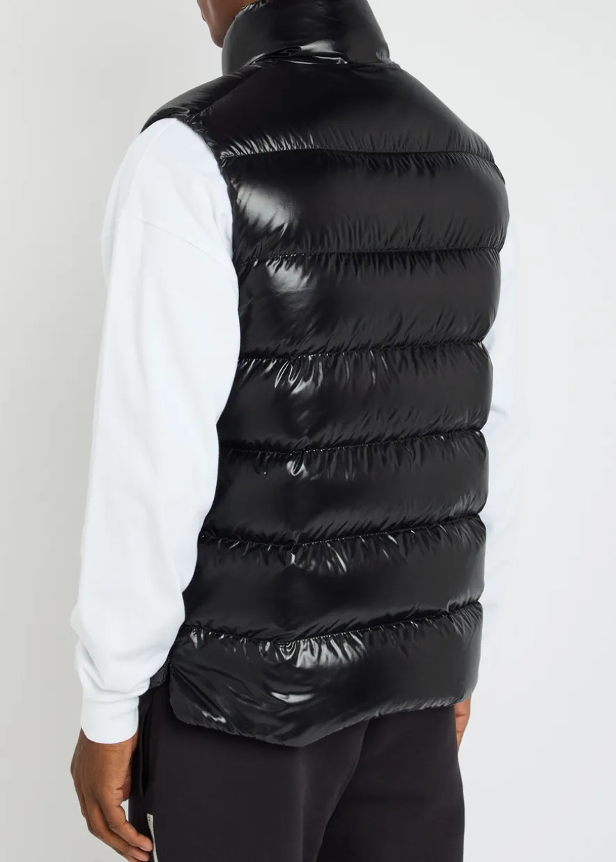 Tibb quilted glossed-shell gilet