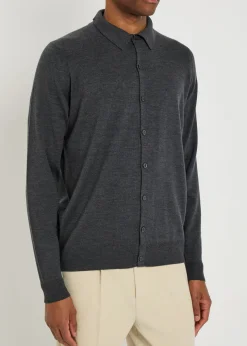 Tibor merino wool overshirt