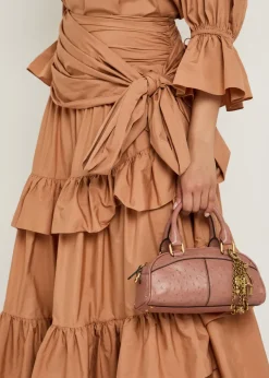 Tiered cotton-poplin maxi skirt