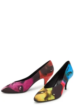 Tina 65 printed faille pumps