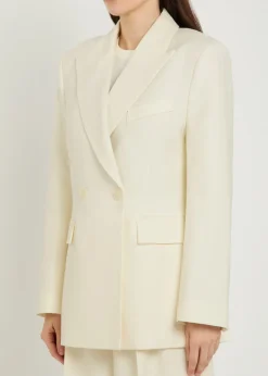 Tiphaine double-breasted woven blazer