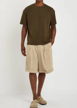 Tomas crinkled woven T-shirt