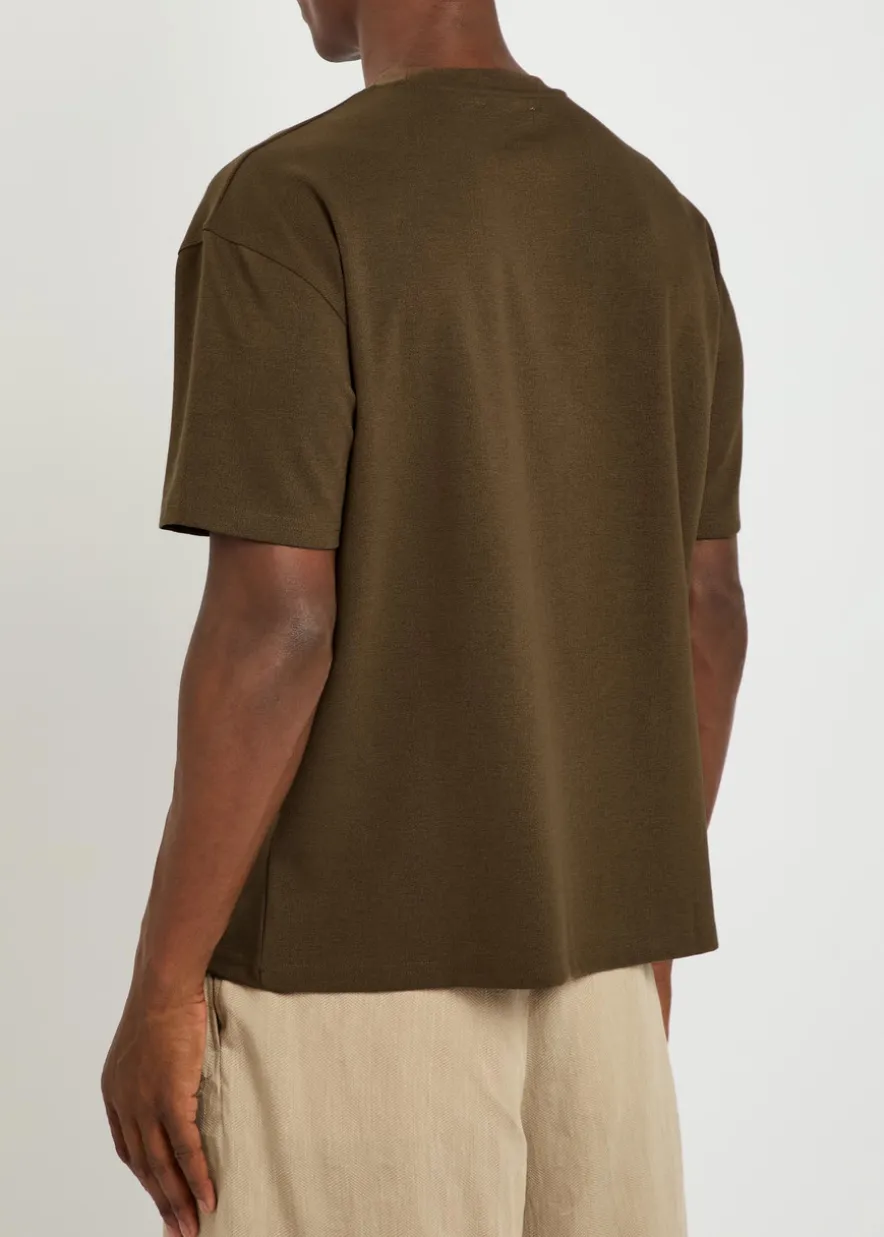 Tomas crinkled woven T-shirt