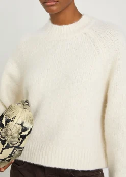Tomaso cashmere and silk-blend jumper