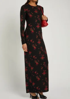 Tommie floral stretch-jersey maxi dress