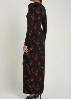 Tommie floral stretch-jersey maxi dress