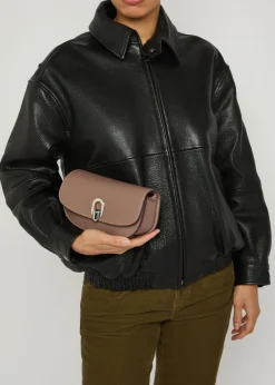 Tondo leather shoulder bag