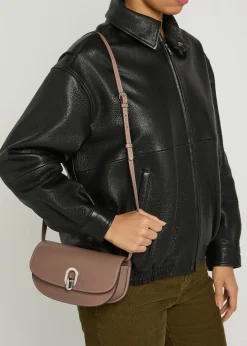 Tondo leather shoulder bag
