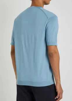 Torin fine-knit cotton T-shirt