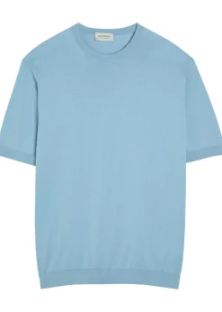 Torin fine-knit cotton T-shirt